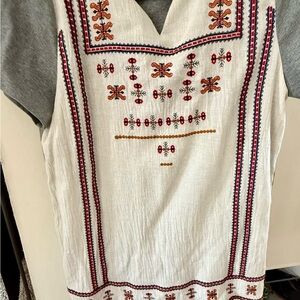 Embroidered Tunic Top